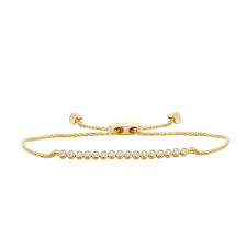 Black And Gold Bracelet Womens 10k Yellow Gold 5 8 Carat Real Diamond Tennis Adjustable Bolo 9 Bracelet Womens Caratsforyou Cha Black Hills Gold Jewelry Pretty Bracelets 10k Gold Bracelet