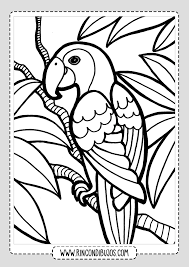 Dibujo De Un Loro Para Colorear Rincon Dibujos Pajaros Para Colorear Dibujos De Pajaro Hojas Para Colorear De Ninos