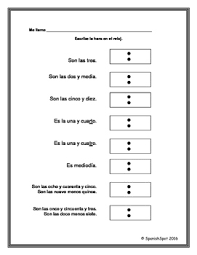 It is an indispensable utility for time difference calculation. What Time Is It Que Hora Es Worksheets For Reading Writing Times In Spanish