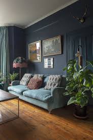 Dark Blue Walls In Victorian Home In London Living Room Home Of Carol Maxwell Photography By Jemma Watts In 2020 Victorian Living Room Victorian House Interiors London Living Room