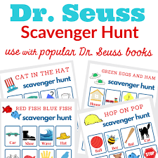 Check out this cool checklist for nature lovers and download our nature hike printable here. Dr Seuss Books Scavenger Hunt Organized 31