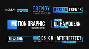 Maybe you would like to learn more about one of these? Clean Motion Titles Motion Graphics Templates Motion Array