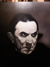 Acrylic and airbrushed Dracula 16x20 artwork