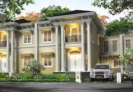Desain Rumah Gaya Eropa Rumah Rumah Mewah Desain Exterior Rumah