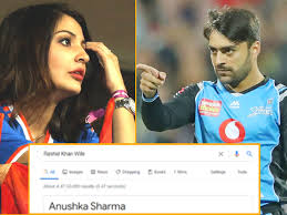 Of course, it is all a big confusion that originated on a google search bar. Afghan Cricketer Rashid Khan S Wife Telling Actress Anushka Sharma While Rashid 10 Years Younger Than Her Is Still A Virgin Divya Bharat