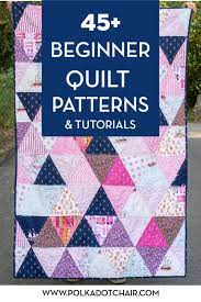Always, always, always use the free adobe reader program to print the quilting templates and paper piecing patterns. 45 Easy Beginner Quilt Patterns And Free Tutorials Polka Dot Chair