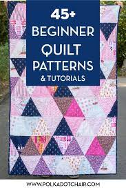 Please abide by their respective copyright notices. 45 Easy Beginner Quilt Patterns And Free Tutorials Polka Dot Chair
