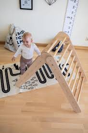 Foldable Pikler Triangle Set Pikler Triangle And Ramp Etsy Kids Room Accessories Toddler Climbing Baby Climbing Toys