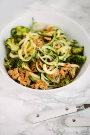Chicken Sausage And Broccoli Zucchini Pasta With Parmesan Inspiralized Recipe Cooking Recipes Healthy Spiralizer Recipes Inspiralized Recipes