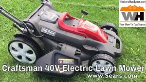 Sears 10hp 36 lawn tractor parts catalog & operators manual ae790. Sears Craftsman 40v Cordless Electric Lawn Mower Weekend Handyman Searsdeals Youtube