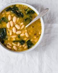 Lemony Kale And White Bean Soup Fork Knife Swoon Recipe White Bean Soup Recipes Vegetarian Recipes