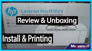 With good quality this printer is able to do your daily printing needs. Hp Laserjet Pro M102a Install Review And Print Page Hp Laserjet Pro M102a Review Msquare It Youtube