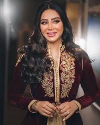 لجين عمران On Instagram النتيجة تكون تحفة لما أتعاون ف Moroccan Caftan Burgundy Formal Dress Long Sleeve Evening Gowns