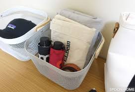 ikeaのrisatorp リーサトルプバスケット 収納例や使い方をブログレポート 2021 収納 アイデア 収納 折りたたみ 傘