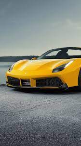 Novitec Ferrari 488 Spider Yellow Roadster 1080x1920 Wallpaper Car Iphone Wallpaper Ferrari Ferrari 488