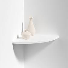 Bottucino marble corner shelf bottucino marble corner shelf. European Made Corner Shelf White 400x400x22mm The Shelving Shop