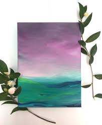 Abstract Seascape Painting Beach Painting Small Etsy Original Canvas Painting Seascape Paintings Ocean Art