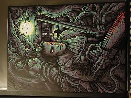 Dan Mumford Evil Dead Screen Print 'Dusk Edition'. 57/100. EX Condition.