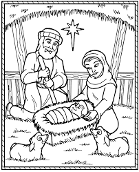 A good way to incorporate the teachings of the bible in your child's life is by introducing them through coloring pages. The Birth Of Jesus Free Coloring Page