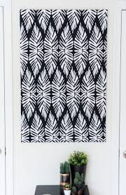 I'm here today with a tutorial on how to make the diy fabric wall art i did in my boys' recent bedroom makeover. Canvas Fabric Diy Black And White Wall Art