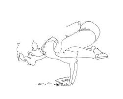 Yoga Art Print Crow Pose Bakasana Archival Art Print Of My Original Line Drawing Prints Are On Thick 130 Lb Bright Yoga Drawing Yoga Art Yoga Illustration
