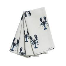 Wholesale polyester, satin, and l'amour napkins. Lobster Napkins Set Of 4 By Sophie Allport
