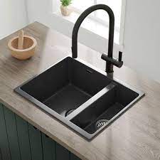 Nowadays, kitchen sinks come in a variety of shapes, sizes, and finishes, from traditional stainless steel and porcelain to more modern copper and black granite. Black Kitchen Sinks Save Up To 60 Today Tap Warehouse
