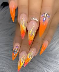 Fire Nails Explore Tumblr Posts And Blogs Tumgir 16 pieces of flame nail stickers.