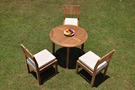 Showing results for 36 round dining table at allmodern, we want to make sure you find the best home goods when you shop online. 4pc Grade A Teak Dining Set 36 Round Table 3 Veranda Armless Chair Outdoor Ebay