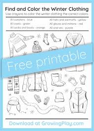 Free, printable coloring pages for adults that are not only fun but extremely relaxing. Find And Color The Winter Gear Free Printable Growing Play