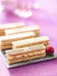 Mini Mille Feuille Aux Pailles D Or La Paille D Or Recette Mille Feuilles Recette Feuille