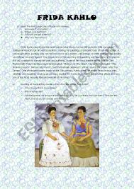 It's at the centre of the earth. Frida Kahlo Esl Worksheet By Jose584