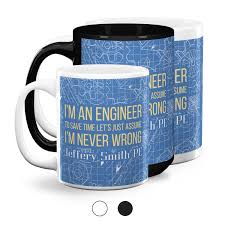 Coffee mugs with names on them. Engineer Quotes Coffee Mugs Personalized Youcustomizeit