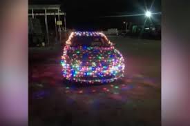 Dude With Festive Christmas Lights Covered Car Gets Fined By Police Fullact Trending Stories With The Laugh Mixture Christmas Lights Car Covers Light Covers