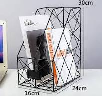 2023 Hot Sale Nordic Ins Style Simple Iron Art Desktop Storage Rack Desk  Bookshelf