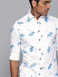 Geometric prints are a rage these days, especially the minimalist ones. Dennis Lingo Men Printed Casual White Shirt Buy Dennis Lingo Men Printed Casual White Shirt Online At Best Prices In India Flipkart Com