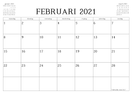 Gratis Afdrukbare Lege Maandelijkse Kalender En Planner Voor Februari 2021 A4 A5 A3 Pdf En Png Sjablonen 7calendar Berdasarkan kemungkinan rukyatul hilal global. planner voor februari 2021