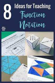 8 Ideas For Teaching Function Notation In 2020 Math Interactive Notebook High School Math Lessons High School Math Lesson Plans