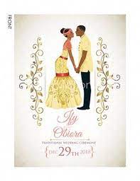 Nigerian Traditional Wedding Invitation Card Igbo Engagement Invitati Wedding Ceremony Traditions Traditional Wedding Invitations Nigerian Traditional Wedding