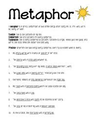 Use this worksheet when teaching your class about metaphors. Metaphor Worksheet By Lisamillerphotos Teachers Pay Teachers
