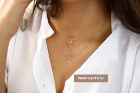 Bezel Set Diamond Necklace