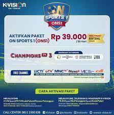 Fox sports 1, fox sports 2. K Vision Paket On Sport 1 Ons 1 Channel Champions Tv 3 Piala Copa America Harga Rp 39 000 Aktif 30 Hari System Impian