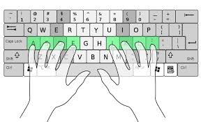 Correct Hands Position On Keyboard Typing Lessons Beginner Typing Typing Skills