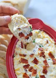 Gooey And Cheesy Warm Bacon Dip Recipe Bacon Dip Food Recipes