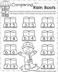 These printable math worksheets assist kindergarten students with developing problem solving skills, which can be applied to more advanced mathematics. Kindergarten Math Worksheets Comparing Numbers Preschool Worksheet Gallery