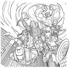 Dibujos Vengadores Para Colorear