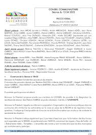 CONSEIL COMMUNAUTAIRE Séance du 13 04 2023