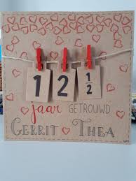 12 5 12 1 2 Jaar Getrouwd Huwelijk Huwelijksdag Jubileum Anniversary Kaart Handletter Kaarten Kaarten Maken Kaart Knutselen