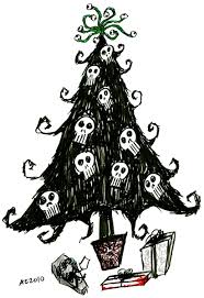 The Spooky Vegan December 2011 Christmas Tree Drawing Christmas Horror Scary Christmas