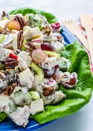 Chicken Waldorf Salad By Erica Waldorf Salad Salmon Caesar Salad Recipe Caesar Salad Recipe